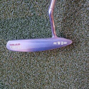 Wood Brothers Milled CB*01 Championship Balance Putter 35" New Lamkin Deep Etch